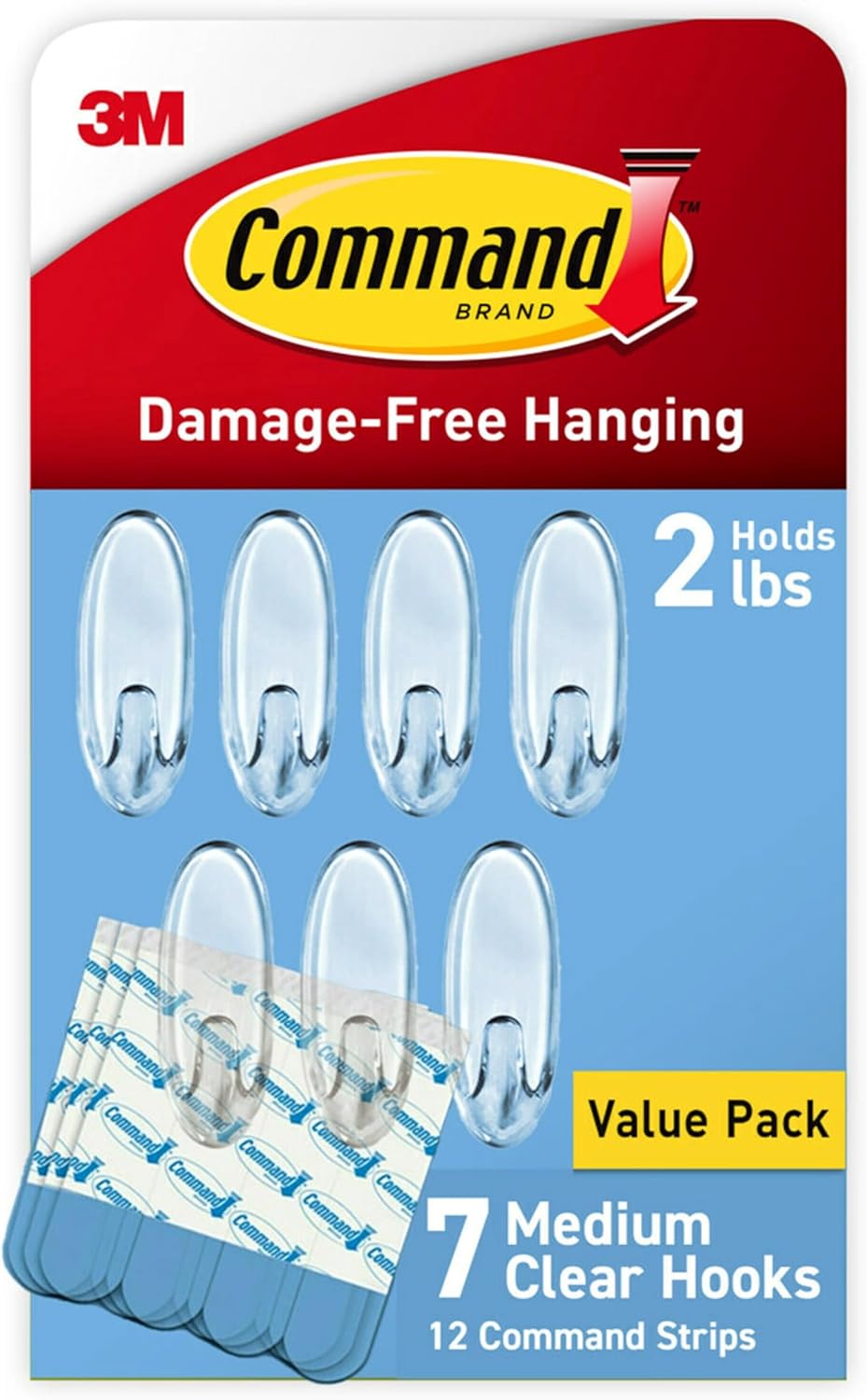 Command_Medium_Clear_Wall_Hook,_7_Wall_Hook_and_12_Strips,_Damage-Free_Hanging_with_Adhesive,_Great_for_Hanging_Home_Decor,_Holds_up_to_2_lb