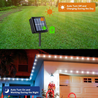 QITONG_White_Solar_Christmas_Lights,_2_Pack_Each_33ft_100LED_Rope_Light_Outdoor_Waterproof,_8_Modes_Fairy_Lights_in_Clear_Thin_Tube