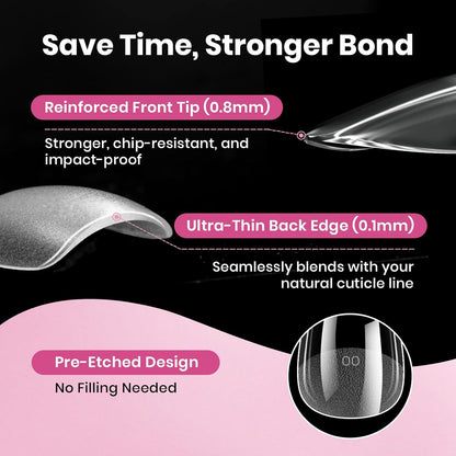 Beetles_Gel_Nail_Tips_Flat-X_-_Coffin_Medium,_320pcs_16_Sizes,_Pre-Etched_Half_Matte_Full_Cover_Soft_Acrylic_Press_on_False_Nail_Extension_Tips_Easy_DIY_Salon_Art_for_Flat_&_Natural_Nail_Beds