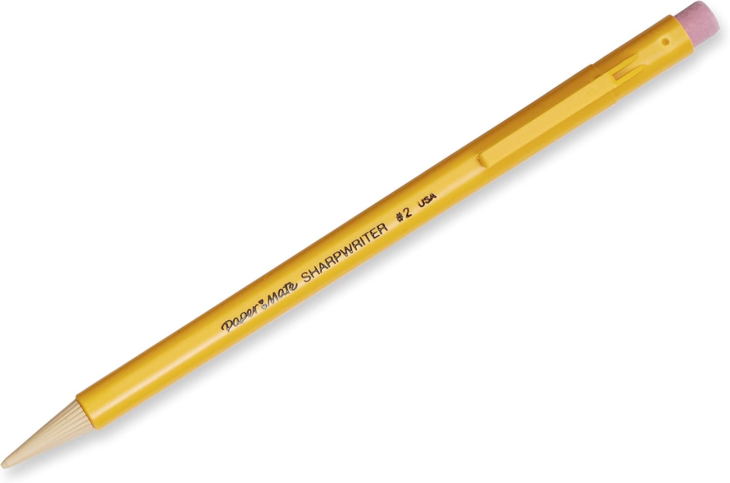 Paper_Mate_SharpWriter_Mechanical_Pencils,_0.7mm,_HB_#2,_Yellow,_12_Count