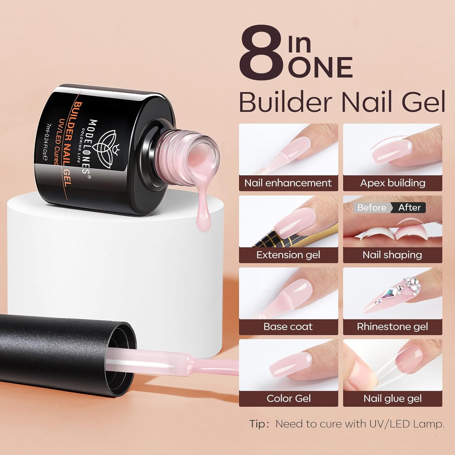 modelones_Builder_Nail_Gel_Polish_Set,_Base_Colors_Jelly_Nude_Pink_Hard_Strengthener_Rubber_Gel_Polish_8-in-One_Extension_LED_Nail_Lamp_Cured_6_Colors