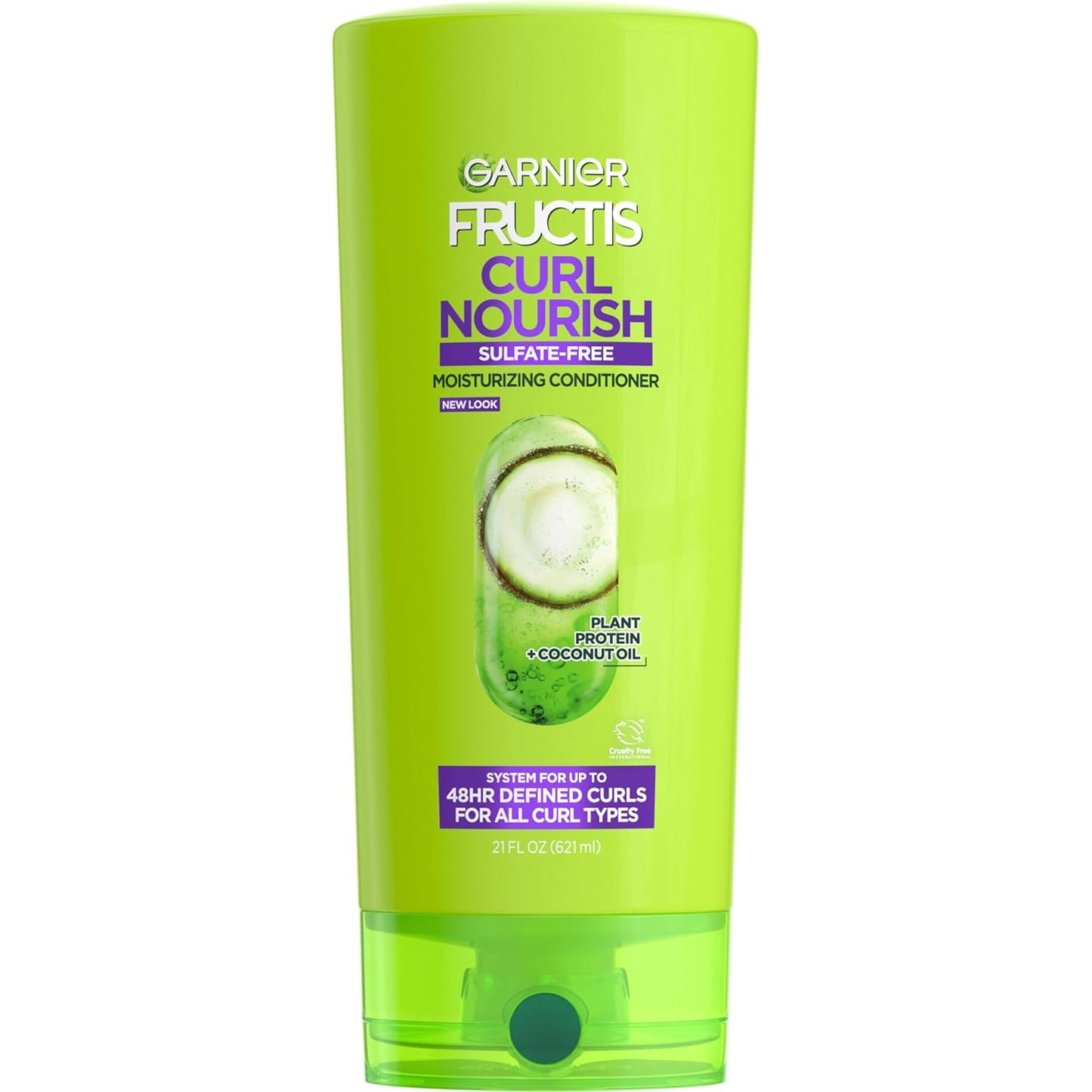 Garnier_Fructis_Curl_Nourish_Conditioner,_Curly_Hair_Conditioner_with_Coconut_Oil_and_Plant_Protein,_Up_to_48HR_Defined_Curls_for_all_Curl_Types,_21_Fl_Oz_(Packaging_May_Vary)