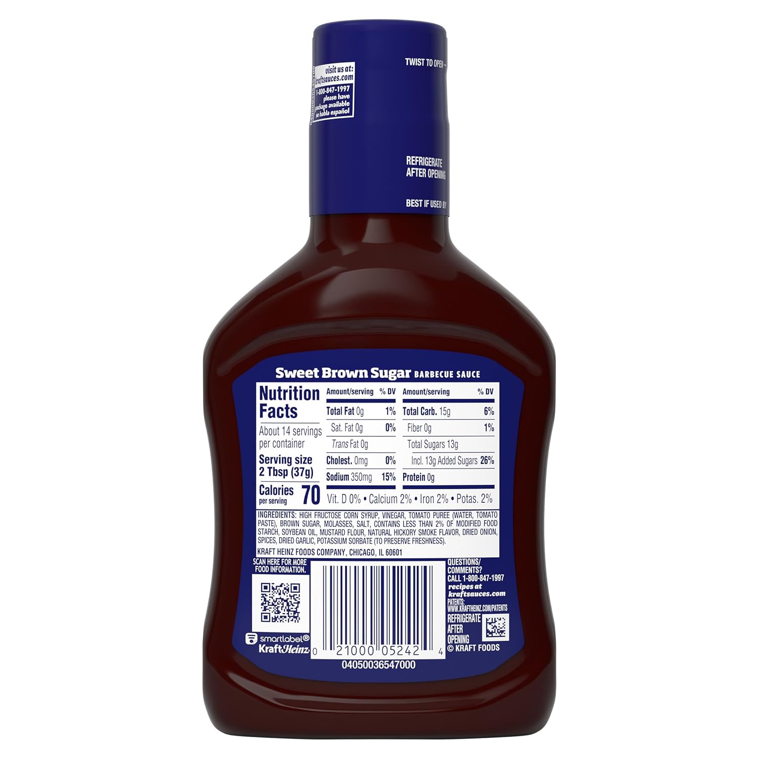 Kraft_Sweet_Brown_Sugar_Slow-Simmered_Barbecue_Sauce,_18_oz_Bottle