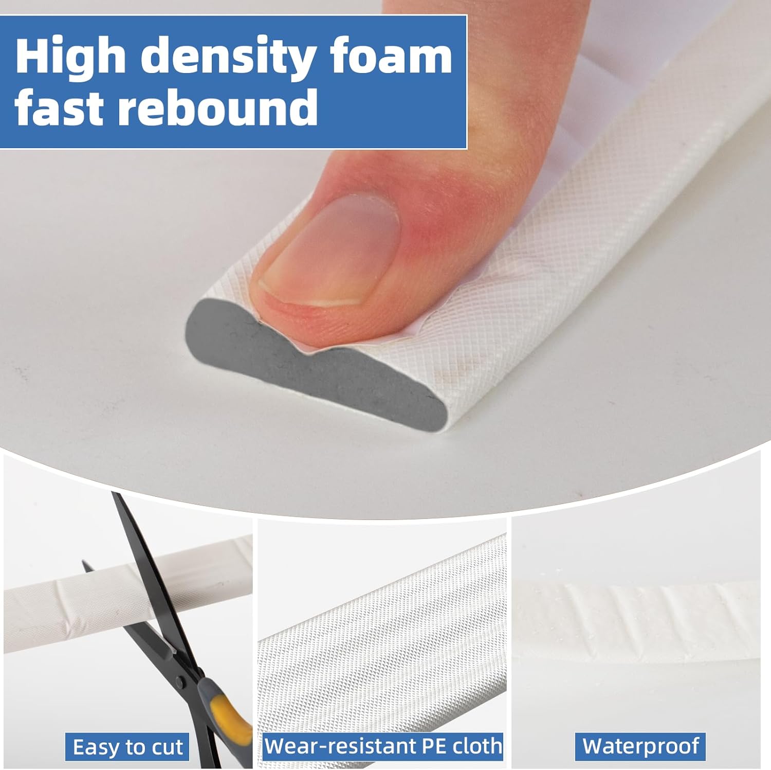 118”Wedge_Weather_Stripping_Door_Seal_Strip_for_Door_Frame,Self-Adhesive_Window_Insulation_for_Winter,Dark_Foam_Gap_Filler_for_Light_Noise_Blocker,Front_Exterior_Door_Side_Draft_Stopper,White