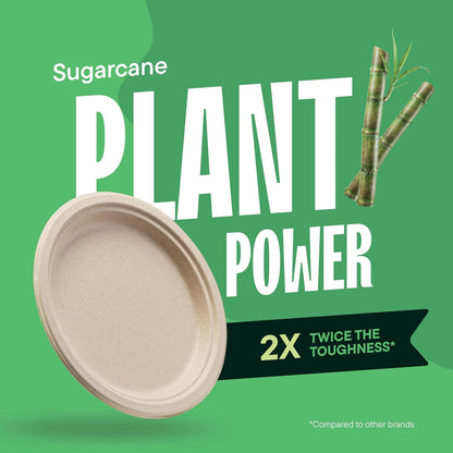 100%_Compostable_Paper_Plates,_Heavy_Duty_Disposable_Plates_[125-Pack]_9_Inch_Plates_-_Eco-Friendly,_Biodegradable_Sugarcane_Bagasse,_Natural_Unbleached_Brown_9"_Dinner_Paper_Plate_Disposable