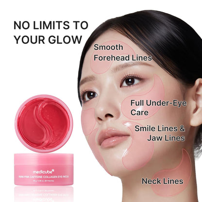medicube_PDRN_Caffeine_Collagen_Eye_Patch_|_Gel_Eye_Patches_for_the_appearance_of_Dark_Circles,_Undereye_Bags_|_Firming,_Age-Defying_Care_with_Retinol,_Collagen_|_Korean_Skincare_|_30_Pairs
