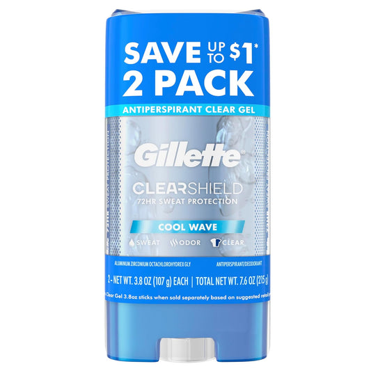 Gillette_Antiperspirant_and_Deodorant_for_Men,_72hr_Sweat_&_Odor_Protection,_Long_Lasting_Freshness,_Anti-White_Mark_Technology,_Clear_Gel,_Cool_Wave_Scent,_3.8_oz_(Pack_of_2)