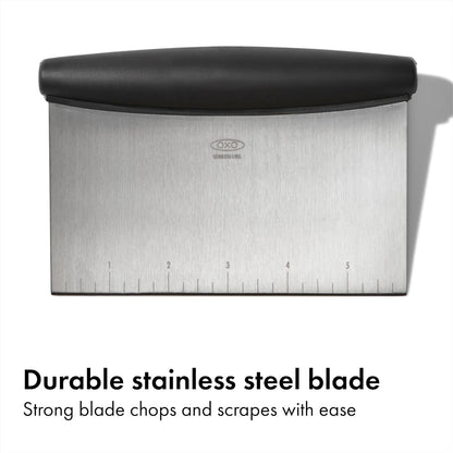 OXO_Good_Grips_Stainless_Steel_Multi-Purpose_Scraper_&_Chopper,_Dough_Cutter_for_Pizza,_Bread_and_Cookie_Dough,_Multi-Purpose_Vegetable_Chopper,_Dishwasher-Safe_Kitchen_Essential