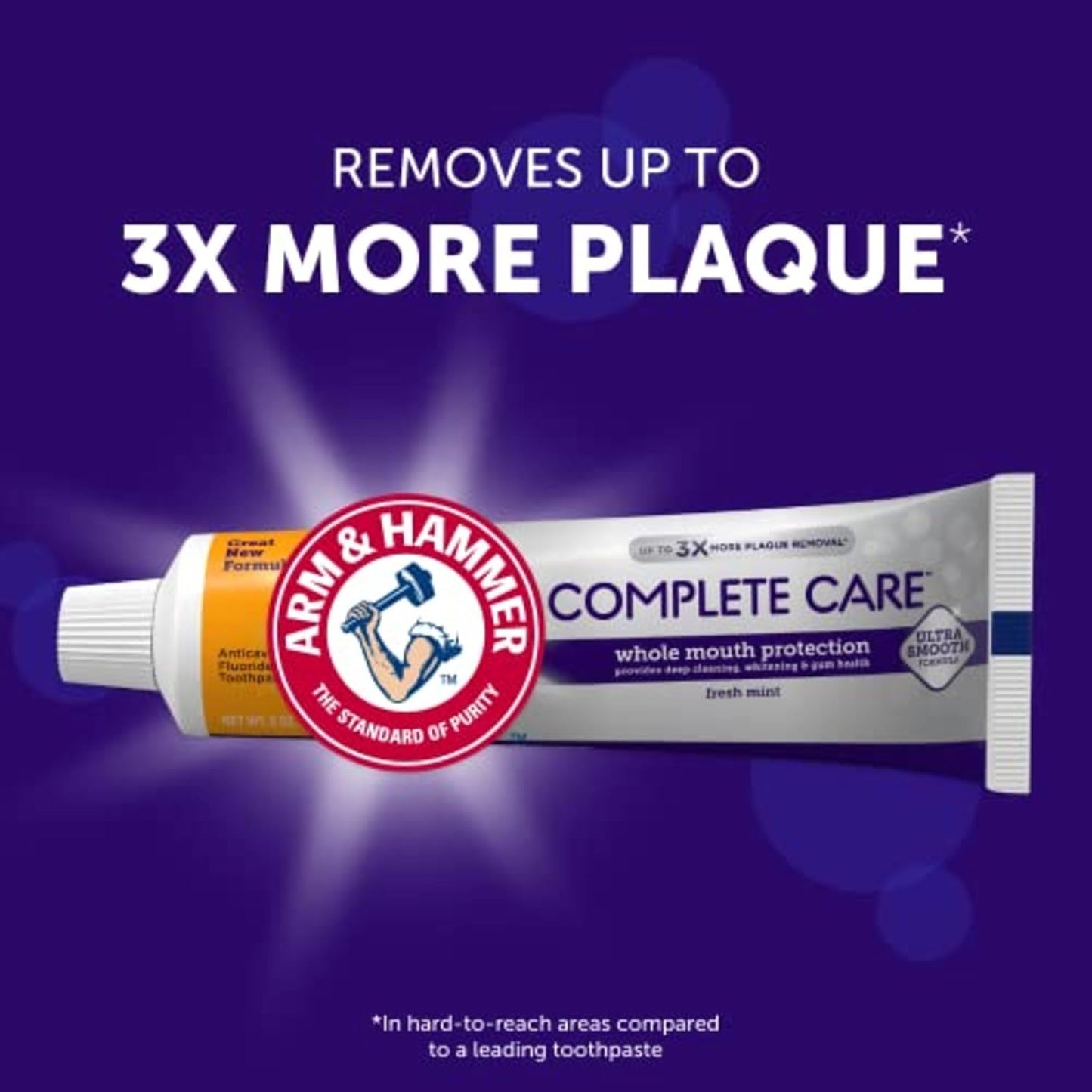 ARM_&_Hammer_Complete_Care_Toothpaste,_Teeth_Whitening_Toothpaste_with_Baking_Soda,_Fluoride,_Whole_Mouth_Protection,_Fresh_Mint_Flavor,_6.0_oz_(Pack_of_4)