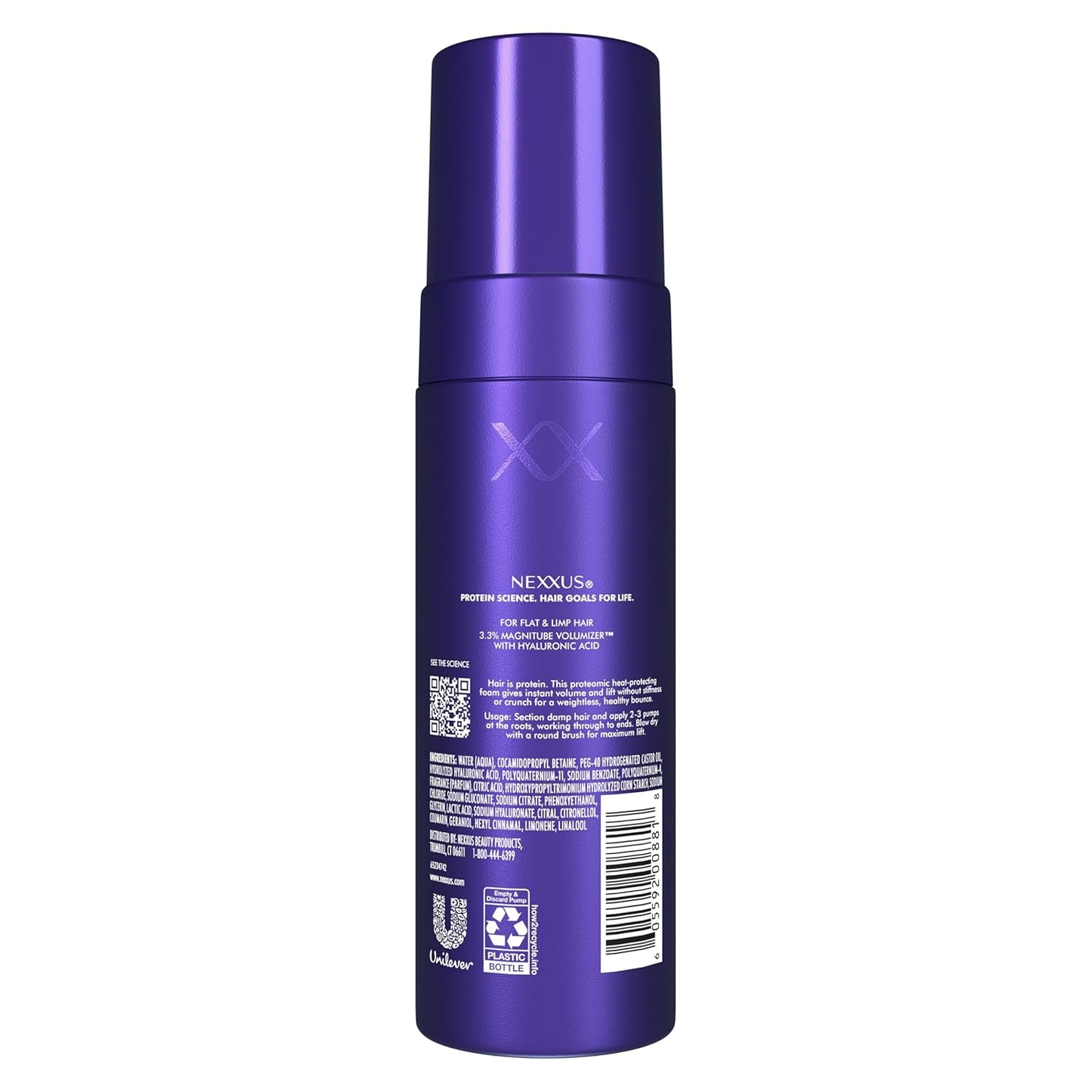 Nexxus_Hy-Volume_Cloud_Foam_Hair_Foam_for_Lift_and_Volume_For_Flat_&_Limp_Hair_Hair_Styling_Foam_Powered_by_Magnitube_Volumizer_Technology_with_Hyaluronic_Acid_5.5_fl_oz