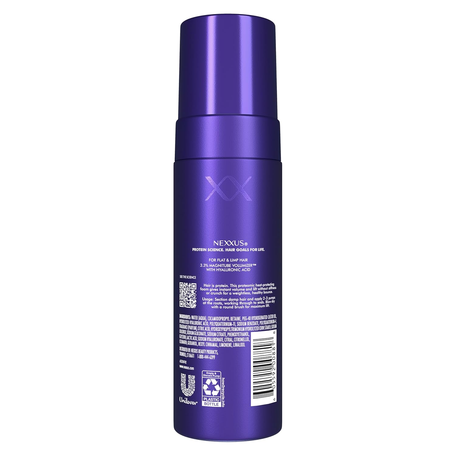 Nexxus_Hy-Volume_Cloud_Foam_Hair_Foam_for_Lift_and_Volume_For_Flat_&_Limp_Hair_Hair_Styling_Foam_Powered_by_Magnitube_Volumizer_Technology_with_Hyaluronic_Acid_5.5_fl_oz