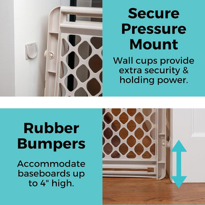 Toddleroo_by_North_States_-_Supergate_Ergo_Baby_Gate:_Plastic_Baby_Gate_for_Stairs_&_Doorways_-_Adjustable_Indoor_Safety_Gate_-_Made_in_USA_-_26_to_42_Inches_Wide_-_26_Inches_Tall_-_Sand