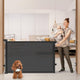 Black - 34" Tall x 76" Wide