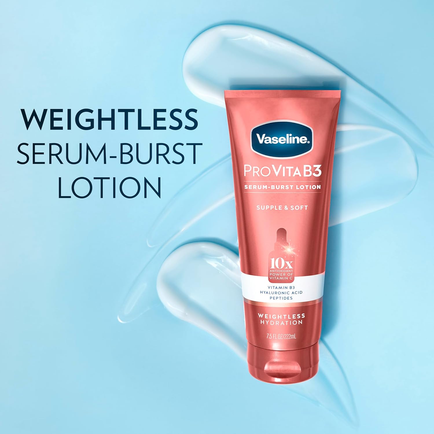 Vaseline_Pro_VitaB3_Serum_Burst_Lotion_Supple_&_Soft_Healthy,_Hydrated_Skin,_Lightweight_10x_Antioxidant_Power_of_Vitamin_C_with_Vitamin_B3,_Hyaluronic_Acid_&_Peptides,_7.5_fl_oz