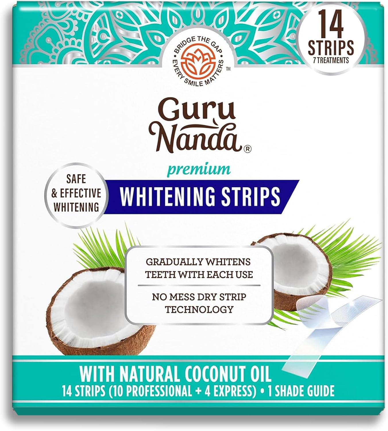 GuruNanda_Teeth_Whitening_Strips_-_7-Day_Treatment_with_Non-Slip,_Dry_Strip_Technology_-_Whitening_Designed_with_Care_for_a_Brighter_Smile