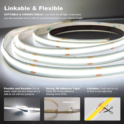 5v_COB_Led_Strip_Lights_USB_Powered_Cool_White/Natural_White/warm_white/Pink_CRI93+_6ft_Led_Tape_Light_with_Dimmer,_10W/2meter_Flexible_&_Dimmable_COB_Strips_for_Sewing_Machine_Desk_Cabinet_DIY_Lighting_Decor