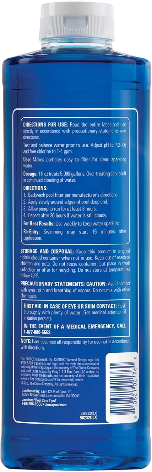 Clorox®_Pool&Spa™_Swimming_Pool_Super_Water_Clarifier,_Creates_Crystal_Clear_Pool_Water,_1_Quart_(Pack_of_1)