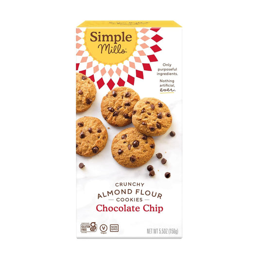 Simple_Mills_Almond_Flour_Crunchy_Cookies,_Chocolate_Chip_-_Gluten_Free,_Vegan,_Healthy_Snacks,_Made_with_Organic_Coconut_Oil,_5.5_Ounce_(Pack_of_1)