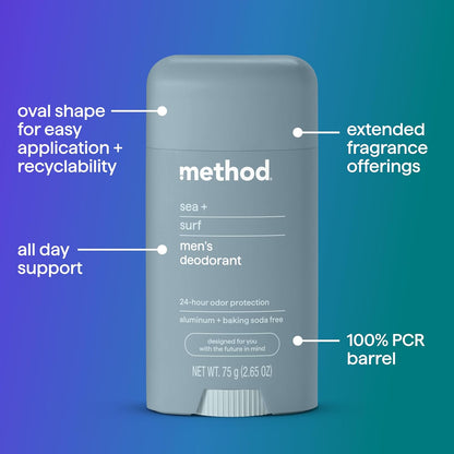 Method_Deodorant,_Sea_+_Surf,_2.65_oz,_24_Hour_Odor_Protection,_2.65_oz