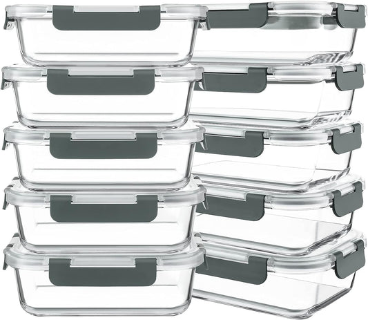 10_Packs_30_oz_Glass_Meal_Prep_Containers,Glass_Food_Storage_Containers_with_Lids,Airtight_Lunch_Bento_Boxes,Microwave,Freezer_and_Dishwasher,Gray