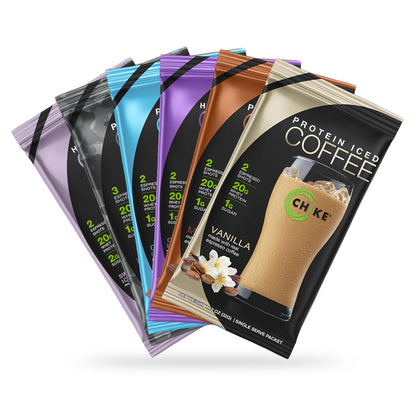 Chike_High_Protein_Iced_Coffee_Sampler_Pack,_20_G_Protein,_2_Shots_Espresso,_1_G_Sugar,_Keto_Friendly_and_Gluten_Free,_6_Single_Serve_Packets_(packaging_may_vary)