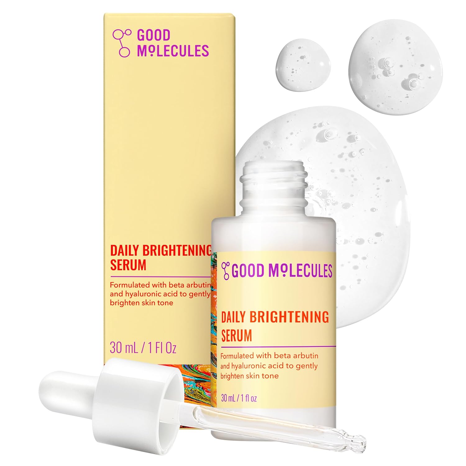 Good_Molecules_Daily_Brightening_Serum_with_Beta_Arbutin_3%_&_Hyaluronic_Acid_–_Brightening_Serum_for_Dark_Spots_&_Uneven_Tone,_Face_Skincare,_1_fl_oz_(30_ml)