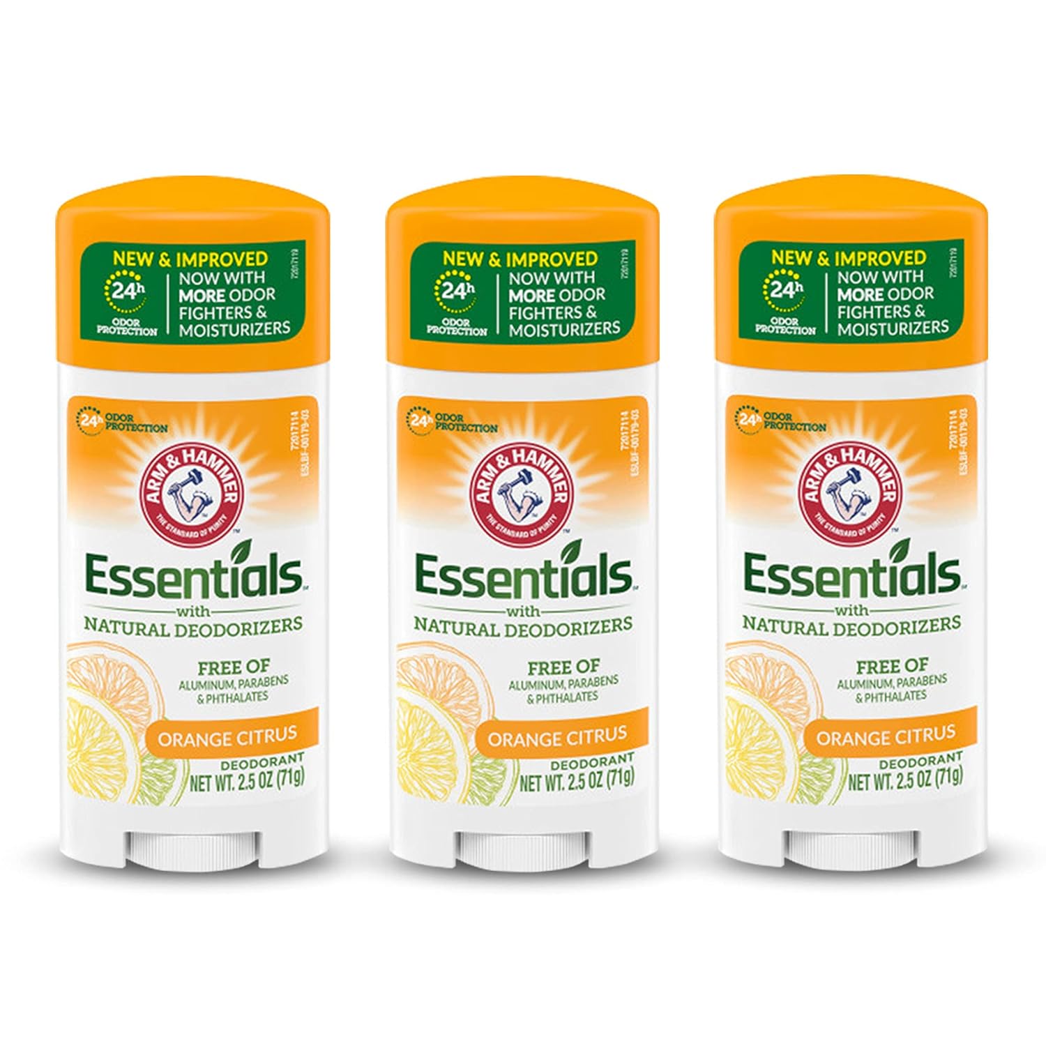 ARM_&_HAMMER_Essentials_Deodorant-_Orange_Citrus-_Solid_Oval_-_Made_with_Natural_Deodorizers-_Free_From_Aluminum,_Parabens_&_Phthalates,_2.5_oz_(Pack_of_3)