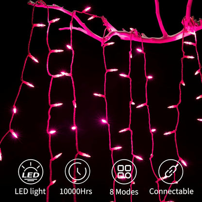 Minetom_Pink_Mini_Christmas_Lights_-_39_Feet_100_LED_Fairy_String_Lights_with_8_Lighting_Modes_Waterproof_Connectable_for_Indoor_Outdoor_Xmas_Tree_Garland_Wreath_Holiday_Valentine's_Day_Decoration