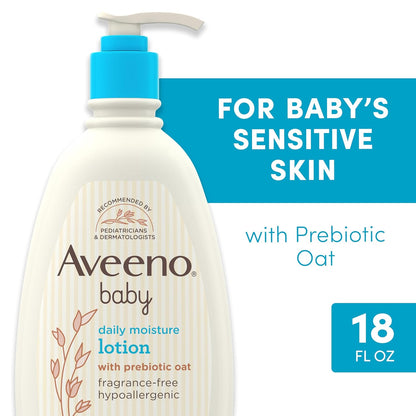 Aveeno_Baby_Daily_Moisture_Body_Lotion_for_Sensitive_Skin,_Hypoallergenic_Moisturizing_Baby_Lotion_with_Nourishing_Oatmeal_to_Deeply_Moisturize_Baby's_Skin,_Fragrance-Free,_18_fl._oz