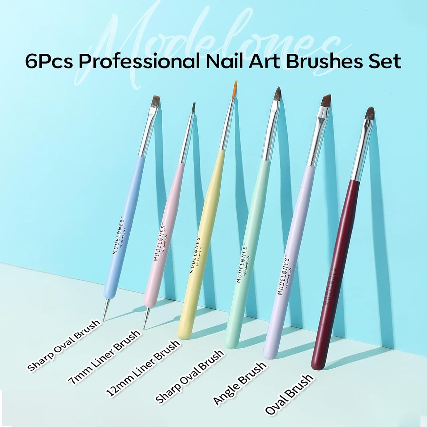 Modelones_Nail_Art_Brushes_Set,_Nail_Brush_kit_Gel_Polish,_Extension_Gel,_Liner,_Clean_up,_Carving,_Apex_Building,_Dotting_Pens_Professional_Tools_for_Drawing_Painting_3D_Design_Salon_&_DIY_Use