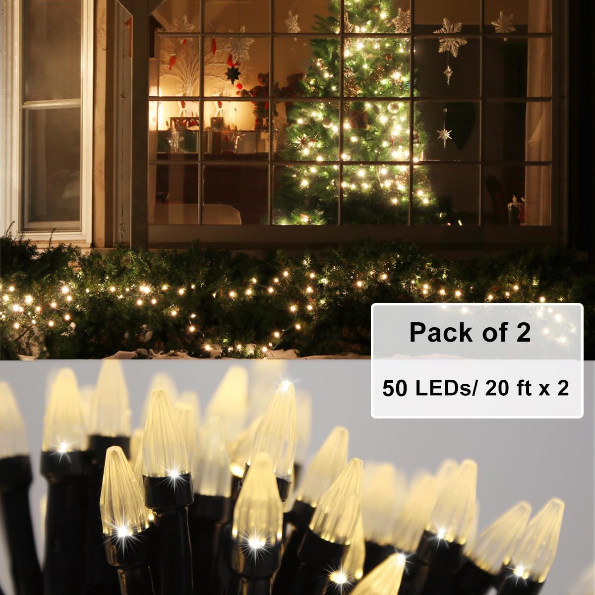 Solhice_2_Pack_20ft_Battery_Operated_Christmas_Lights_with_Remote,_50_LEDs_Mini_Twinkle_String_Lights,_Warm_White_Garland_Xmas_Tree_Fairy_Lights