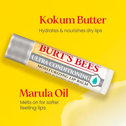 Burt's_Bees_Lip_Balm,_Moisturizing_Lip_Care,_100%_Natural_Origin,_Ultra_Conditioning_with_Shea,_Cocoa_&_Kokum_Butter_(4_Pack)