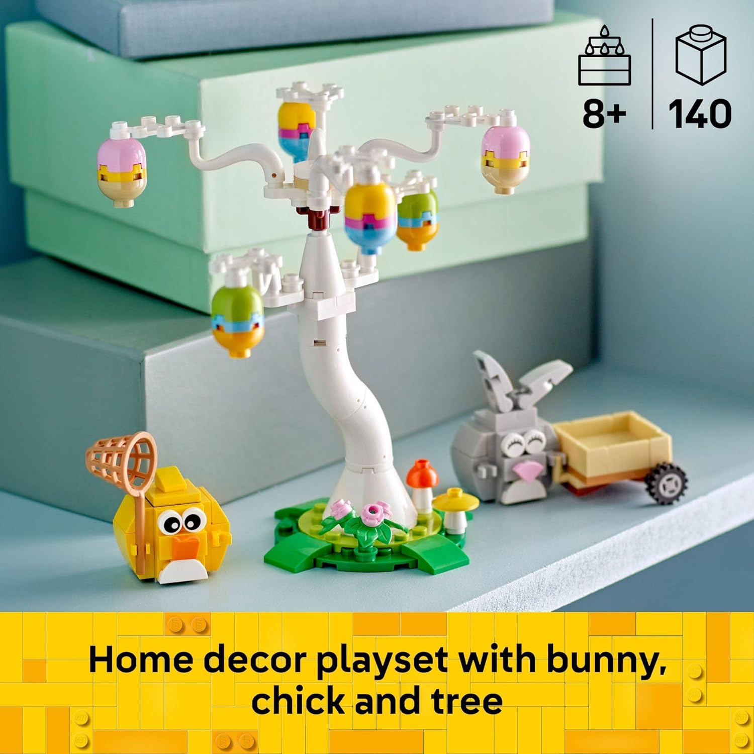 LEGO_Easter_Bunny_and_Chick_Egg_Hunt_Building_Toy_for_Girls_&_Boys_-_Springtime_Playset_for_Kids,_Ages_8+_-_Basket_Stuffer_or_Gift_Idea_for_Easter_-_40808