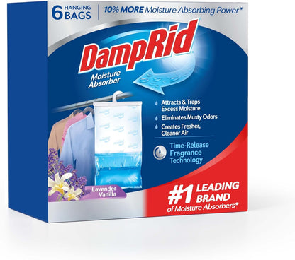 DampRid_Lavender_Vanilla_Hanging_Moisture_Absorber,_15.4_oz.,_6_Pack_-_Eliminates_Musty_Odors_for_Fresher,_Cleaner_Air,_Ideal_Moisture_Absorbers_for_Closet,_10%_More_Moisture_Absorbing_Power*