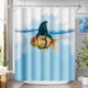 B- Fish in Shark's Clothing +12 Metal Hooks - 72"W x 72"L (Pack of 1)