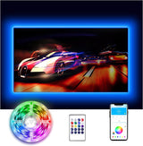 LED Lights for TV 65 Inch, TV Led Backlight,9.8ft/10ft/12.5ft/15ft/16.4ft/20ft Led TV Lights, USB Led Strip Lights for TV with Remote, Room Led Lights for Bedroom Bluetooth, HDTV Mood Lighting, Gaming Room Decor