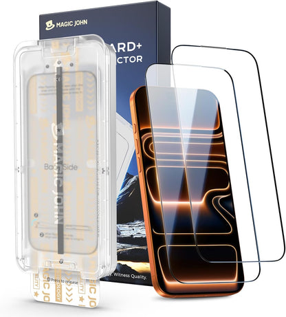 MAGIC_JOHN_3rd_Gen_Upgraded_for_iPhone_17_Pro_Max_Screen_Protector_6.9_Inch,HD_Clear,Shatterproof_Tempered_Film,Auto_Dust-Elimination,Bubble_Free,Easy_Installation,2_Pack