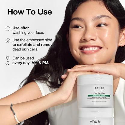 Anua_Heartleaf_77_Toner_Pads,_Daily_Exfoliating_Toner_Pad_for_Skin_Texture_Care_with_Centella_&_PHA,_Dual-Textured_Pore_Pads_for_Sensitive_Skin,_Smooth_Skin,_Non-Comedogenic,_Korean_Skin_Care,_70_Pads