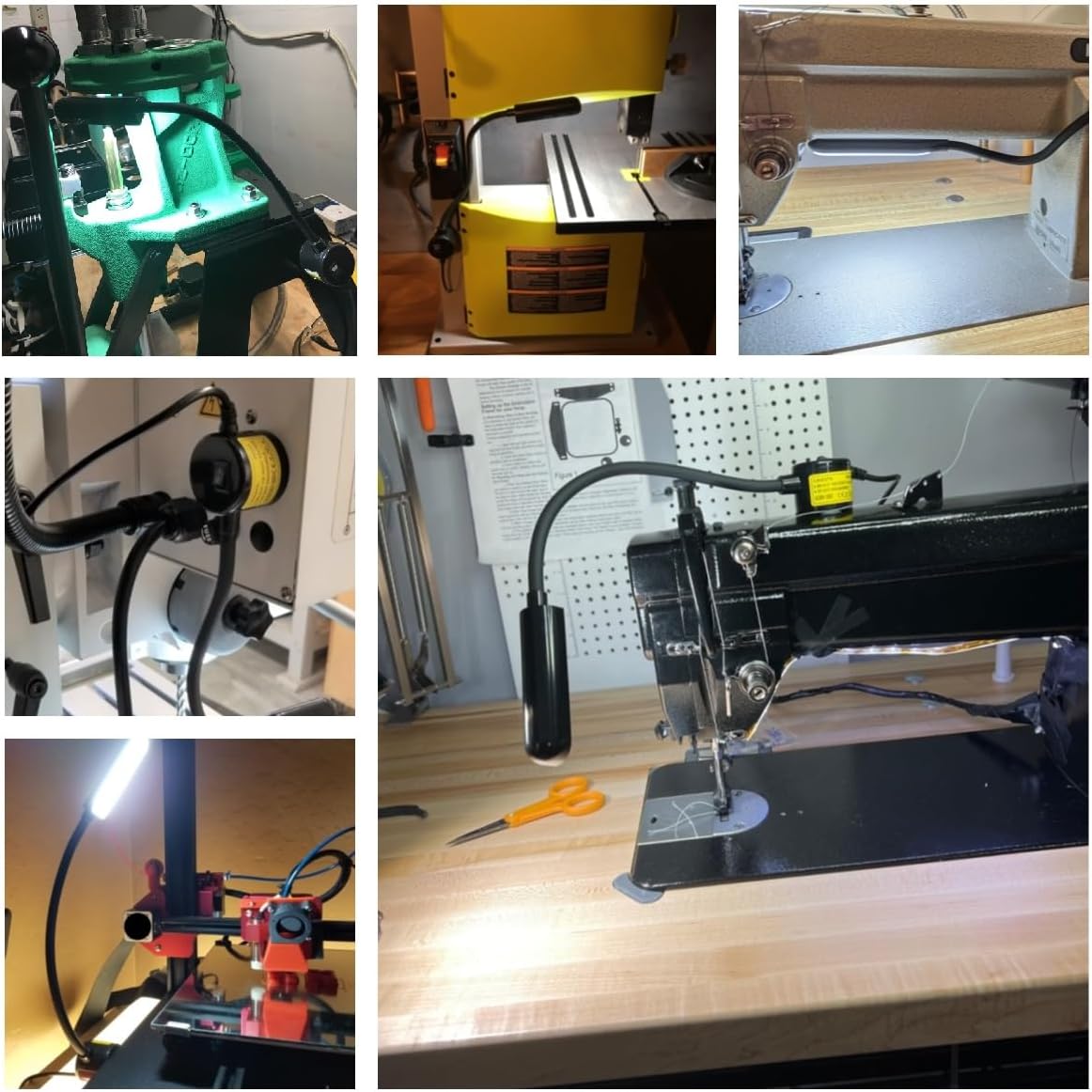 LED_Sewing_Machine_Light,POWKER_30_LED_Magnetic_Mount_Drill_Press_Light_with_Flexible_Silone_Coating_Gooseneck_for_Sewing_Machine,_Drill_Presses,_Desks,_Music_Stands,_Craft,_Workbenches,_Lathes_Lamps