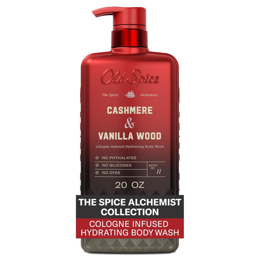 Old_Spice_Body_Wash_for_Men,_The_Spice_Alchemist_Collection,_24/7_Cologne_Infused_Hydration,_No_Trade_Off_Formula,_Free_of_Phthalates_Silicones_&_Dyes,_Cashmere_+_Vanilla_Wood_Scent,_20_oz