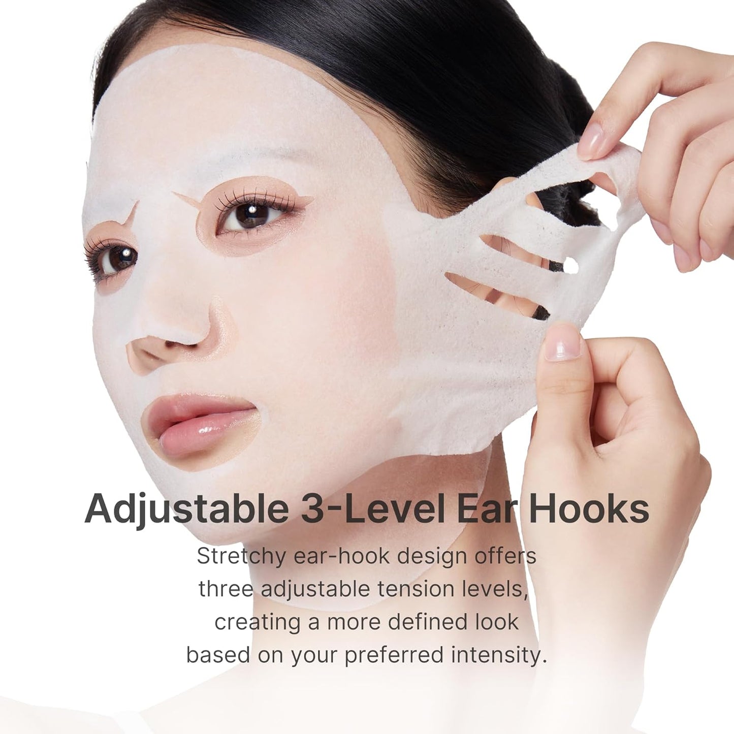 medicube_PDRN_Pink_Tension_Up_Mask_|_3-Step_V-line_Mask_for_Contoured-Looking_Chin_&_Jawline_|_Full-Face_Firming_Care_with_Salmon_PDRN,_NAD_&_Caffeine_|_Korean_Skincare,_34g_x_4ea_+_Tightening_Band