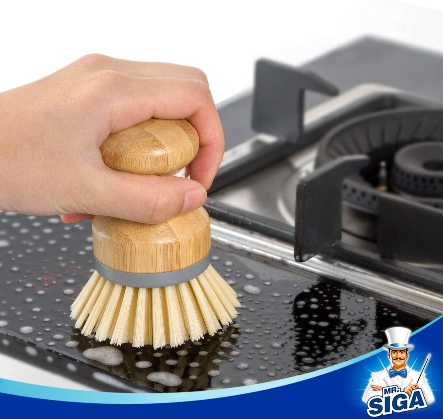 MR.SIGA_Bamboo_Palm_Brush,_Scrub_Brush_for_Dishes_Pots_Pans_Kitchen_Sink_Cleaning,_Pack_of_2