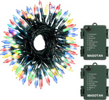 Christmas Lights, Battery Operated String Lights 18ft 50 LED 8 Modes LED Mini Lights with Timer for Christmas Tree Wreath Party Home Indoor Outdoor Decor, Waterproof, Warm White