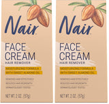 Nair Hair Remover Moisturizing Face Cream, with Sweet Almond Oil, 2OZ