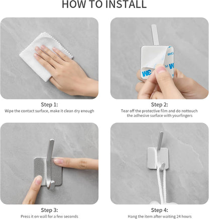 Paoli_Heavy_Duty_Adhesive_Hooks,Self-Adhesive_Hooks_Multiple_Colors_and_Styles_30_lb_Maximum_Load_for_Home_Schools_and_Offices_(4pc,_Gold)