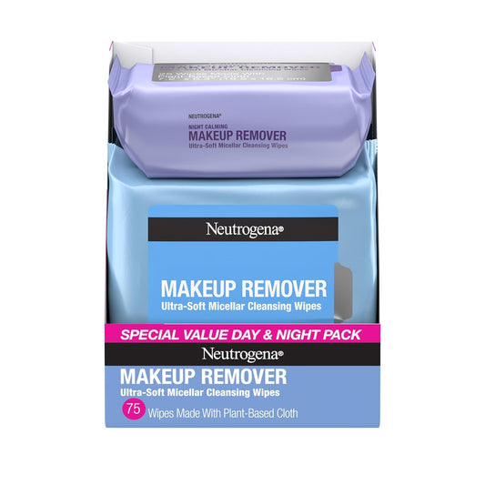 Neutrogena_Day_&_Night_Facial_Cleansing_Wipes,_Makeup_Remover_Face_Cleansing_Towelettes_&_Night_Calming_Facial_Cloths,_100%_Plant_Based_Fibers_Wipe_Away_Dirt_&_Oil,_(3_Packs_of_25)