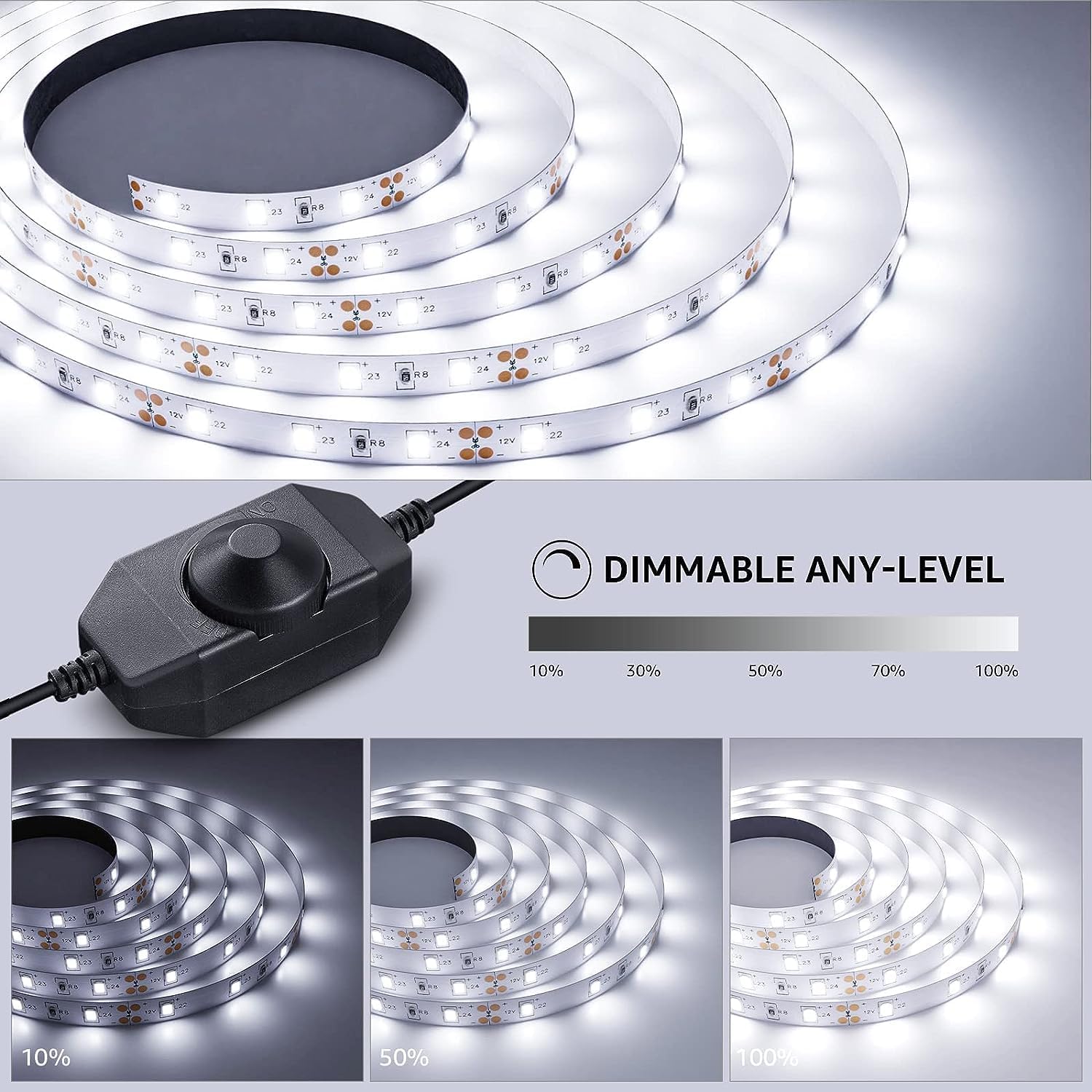Lepro_LED_Strip_Light,_16.4_ft/32.8Ft_Dimmable_Vanity_Lights,_6000K_Super_Bright_LED_Tape_Lights,_420_LEDs_SMD_2835,_Strong_3M_Adhesive,_Suitable_for_Home,_Kitchen,_Under_Cabinet,_Bedroom,_Daylight_White