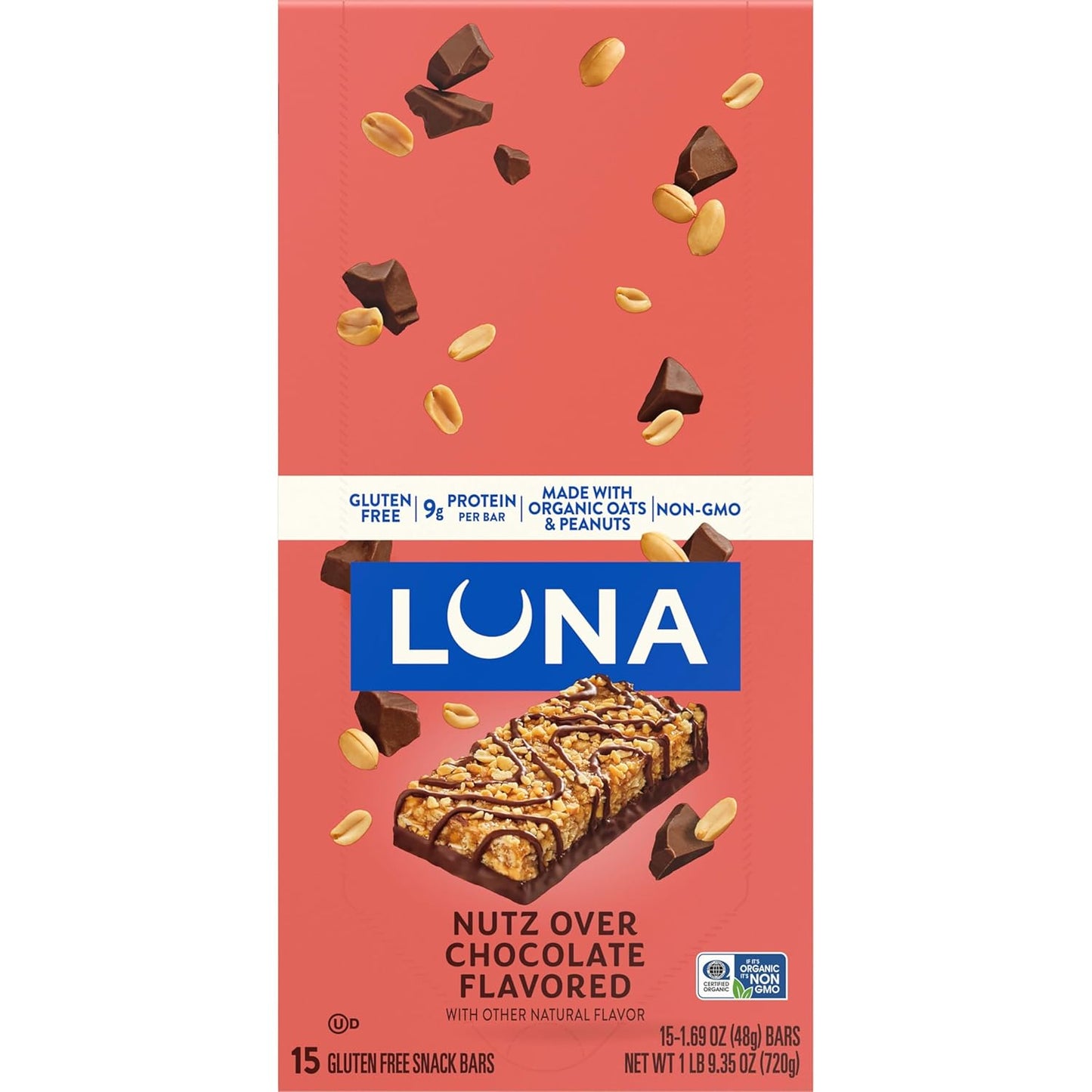 LUNA_Bar_-_Nutz_Over_Chocolate_Flavor_-_Gluten-Free_-_Non-GMO_-_7-9g_Protein_-_Made_with_Organic_Oats_-_Low_Glycemic_-_Whole_Nutrition_Snack_Bars_-_1.69_oz._(15_Count)