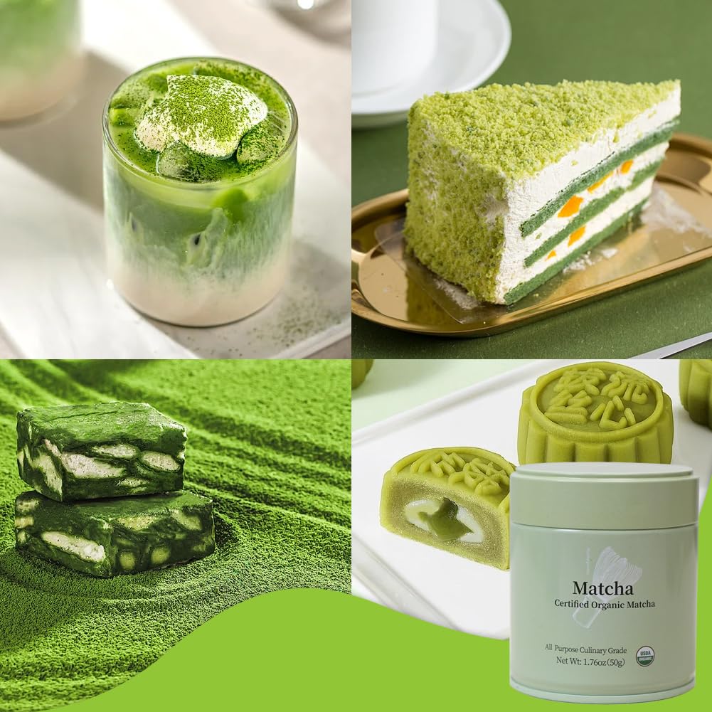 MatchAdmire_Premium_First_Harvest_USDA_Certified_Organic_Green_Tea_Matcha_Powder,_Rich_Flavor,_100%_Vegan_with_No_Fillers,_Radiation-Free_(50g_Culinary_Grade_Matcha)