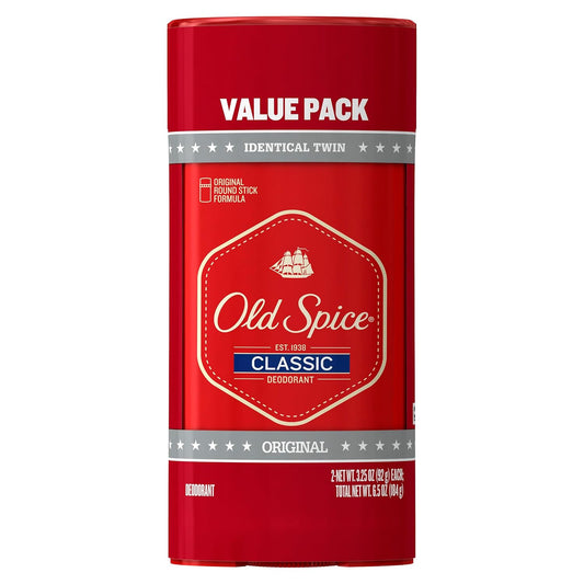 Old_Spice_Classic_Deodorant_for_Men,_24hr_Sweat_&_Odor_Protection,_Long_Lasting_Freshness,_Clean_&_Masculine_Fragrance,_Original_Scent,_3.25_oz_(Pack_of_2)